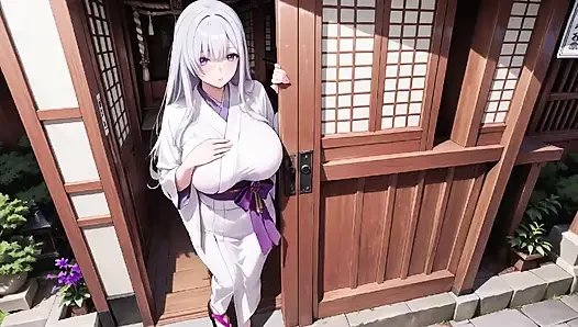 Privates Bad in einem japanischen garten, nasser look ist wahnsinnig!