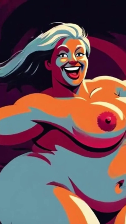 Ai weiche körper, wackelnde titten