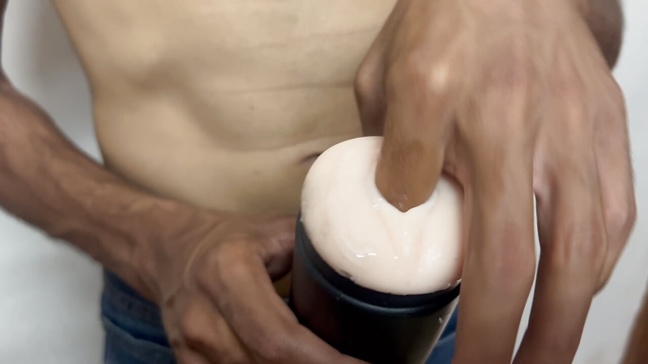 I had a Lot of Fun with the Fleshlight, Fingering and Fucking, Cumming Inside - Jaattop