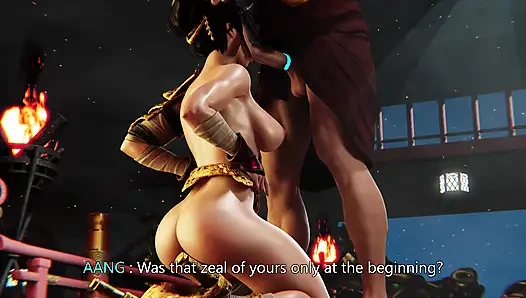 Büyük memeli 3 boyutlu azula oral seks ve sikiş