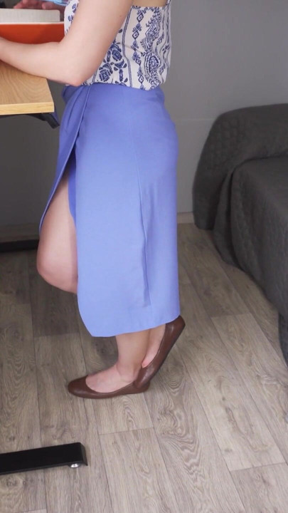 Watching Coworkers Legs In Slit Skirt | Clip 3
