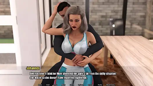 Omas haus: Ich gab ihr eine massage und berührte ihre möpse.