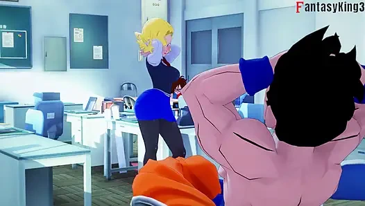 Android 18 tanzt für Gohan an der universität - Dragon Ball Zex Serie