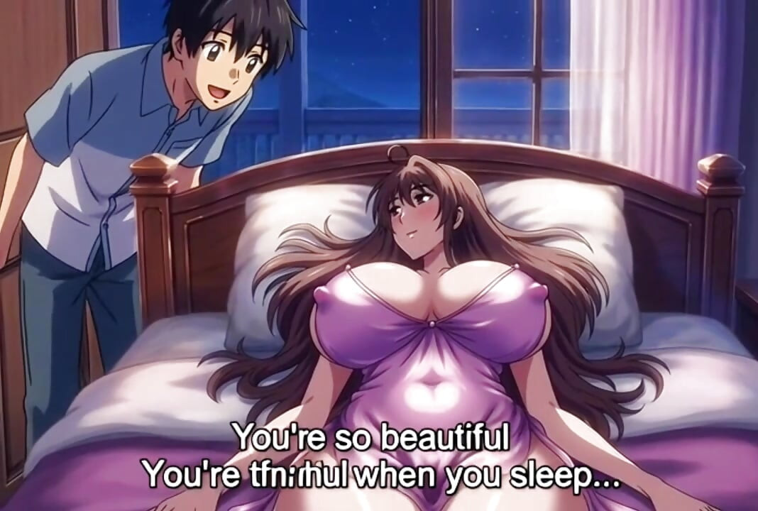 Step sister share bed with step brother in hotel