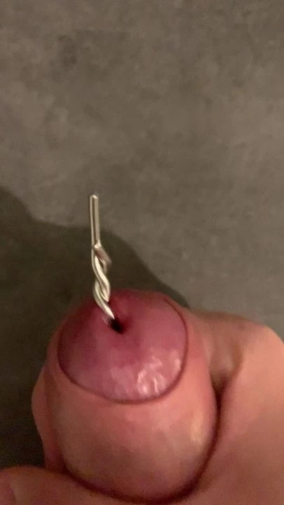 Sounding cock solo