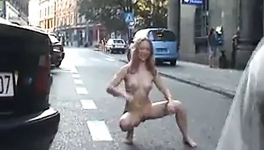 naked photo session on the street