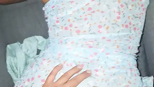 My stepdad saw me in a very short and sexy DRESS and he didn't hesitate to make me his!! He put his finger in my anus:(