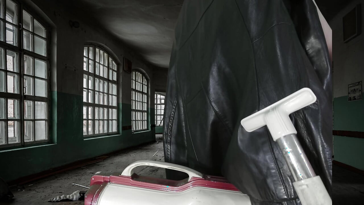 Vacuuming Girlfriend's Super Soft Italian Leather Jacket