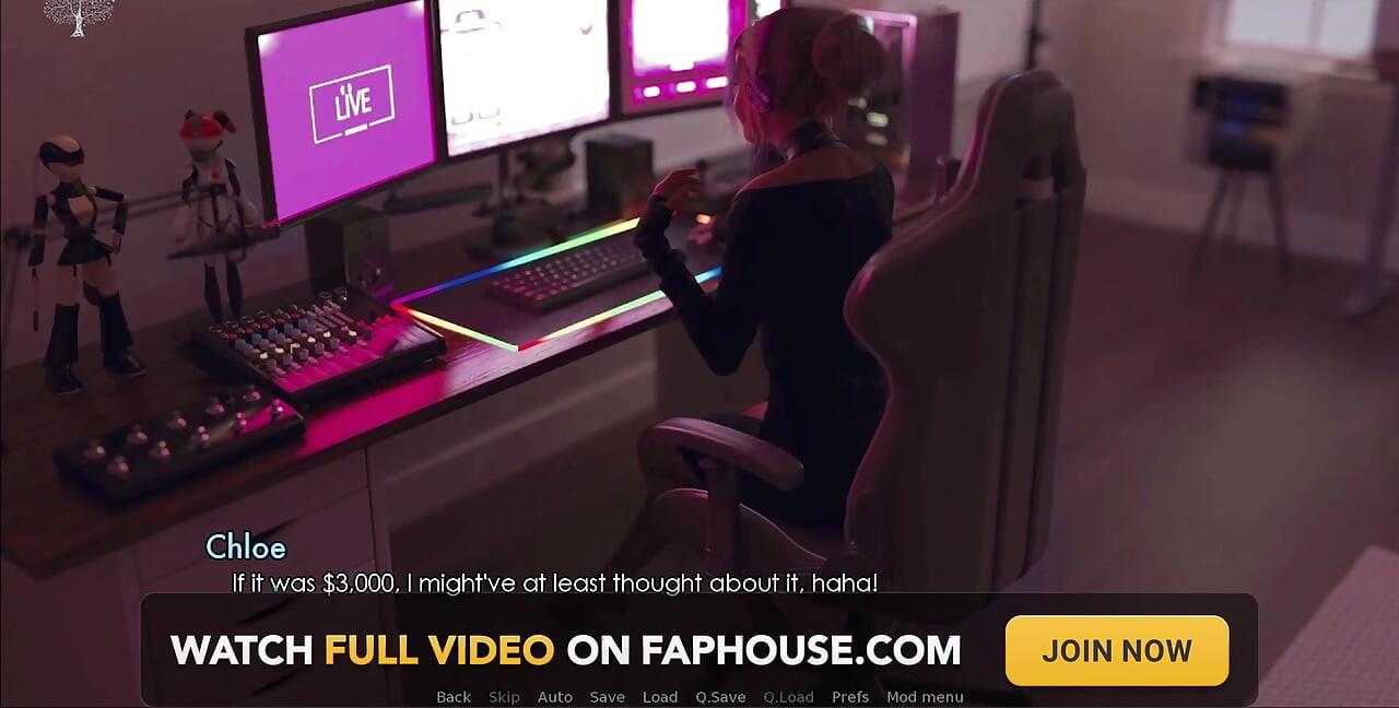 Menuntut semula yang hilang - Streamer mengusik sembangnya dengan tetek besarnya