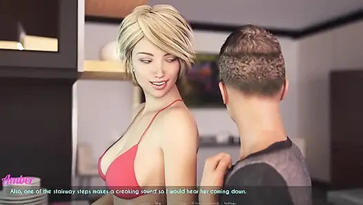 Awam milf cuckold amber - biarkan aku mengajarimu cara bercinta - amber melatih Dylan di dapur (audio erangan)