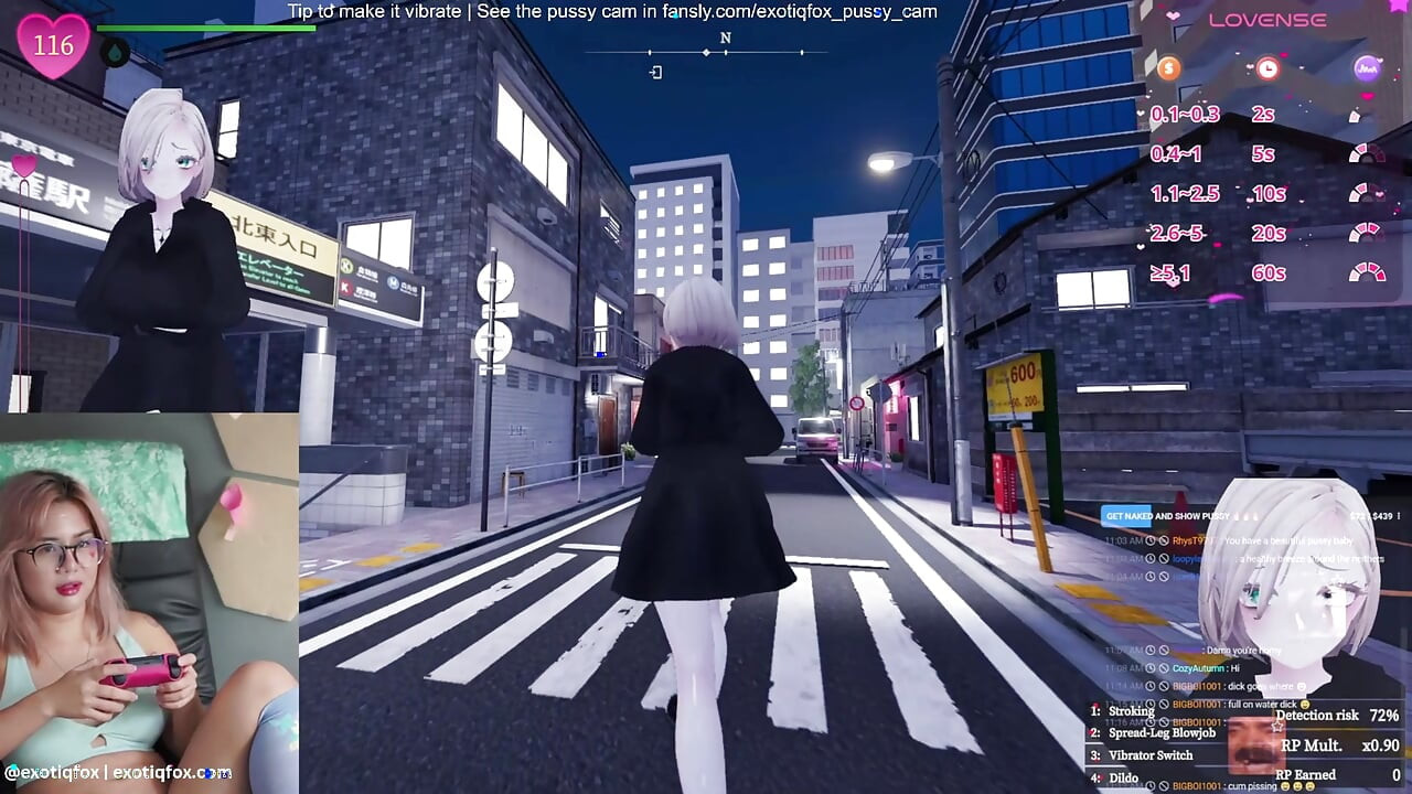 Slatka gamerica Hentai Gamer Japanska igra Tajni Flasher Manaka