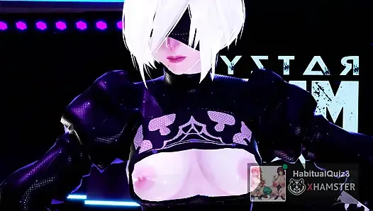 mmd r18 2B Chewy Nier Automata cosplay big ass want to fuck hard cheating queen fuck furry 3d hentai big dildo