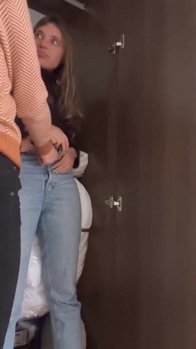 My lesbian stepsister touches me in her bed and I like it | Clip 1