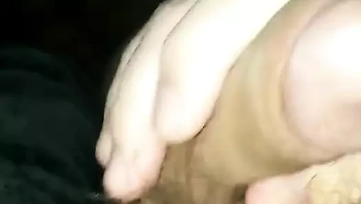 Big guy Jerks his small cock
