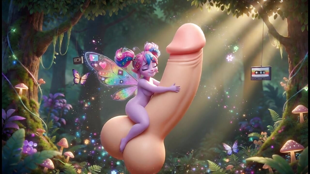 Conheci uma pequena fada da floresta que nos divertimos selvagens juntos