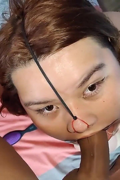 This Beautiful Chubby Girl Loves to Use My Cum as a Styling Cream