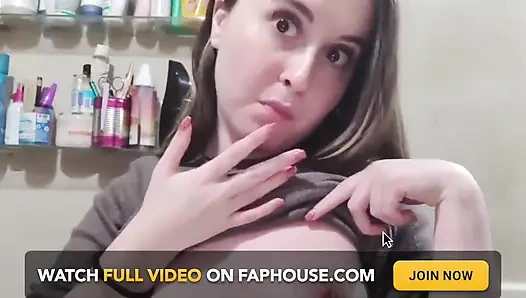 Squeezing my hairy nipples