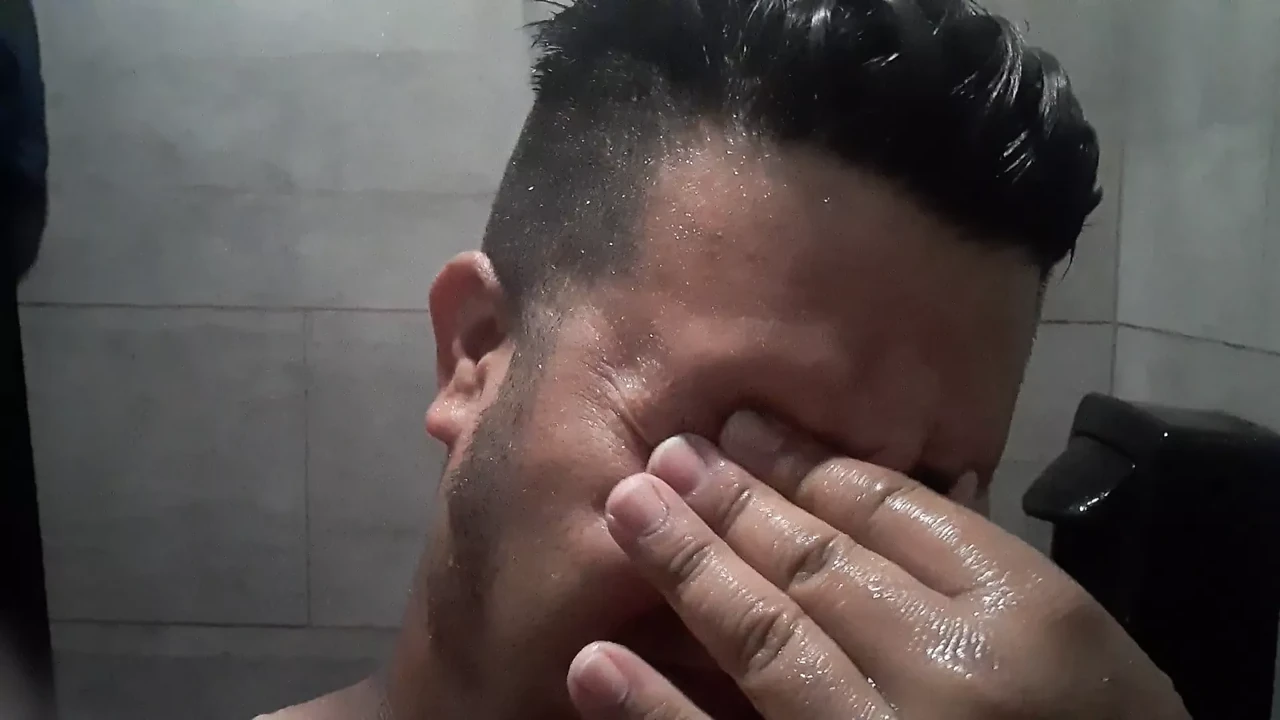 Shaving in the shower