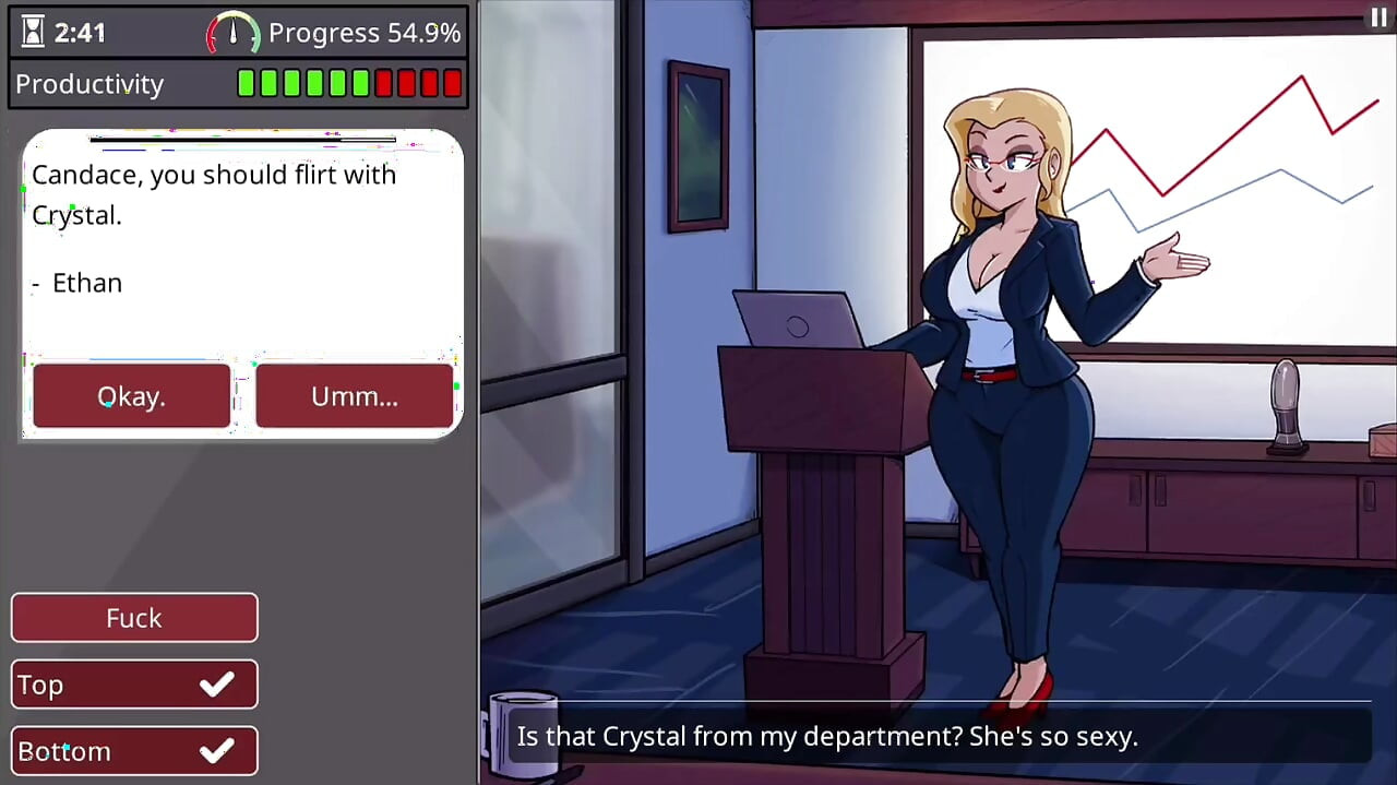 Girl with big boobs and big ass takes monster cock - barely working gameplay level 3