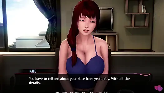 Murmur 23 - Shinigami Lollipop Masturbation on Dining Table Then Adam Presses Helans Huge Boobs in Club