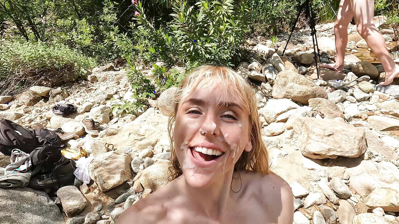 He Gave Me a Massive Facial and I Ate a Banana with the Cum on My Face