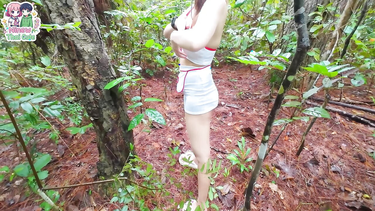 Thai girls dressed in cosplay go to each other in the deep forest. Thai Voice