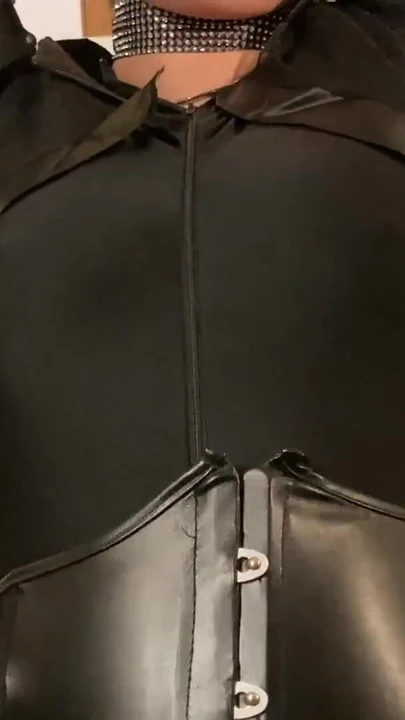 Unforgettable moment from "Spandex, Nylons, Heels Pissing and Masturbation Bondage"
