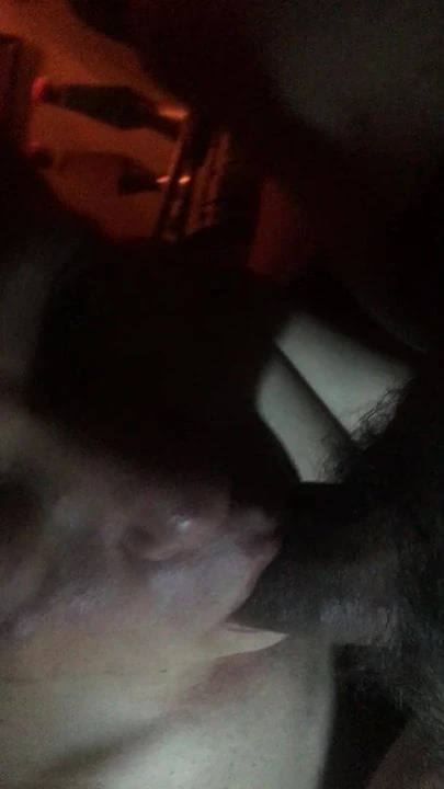 Sucking big Latin cock with facefuck