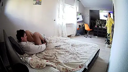 Danildo plays with Kamila’s tits while his cock is being pleasured