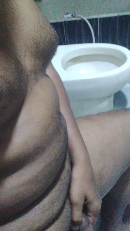 Masturbation in the washroom during free time is a different experience. A sexy boy is naked in the washroom.
