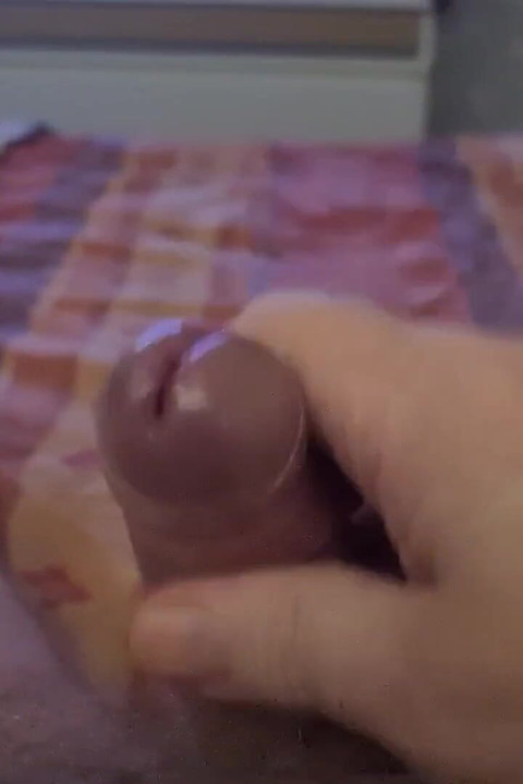Dad Plays with His Big Cock While Watching a Movie