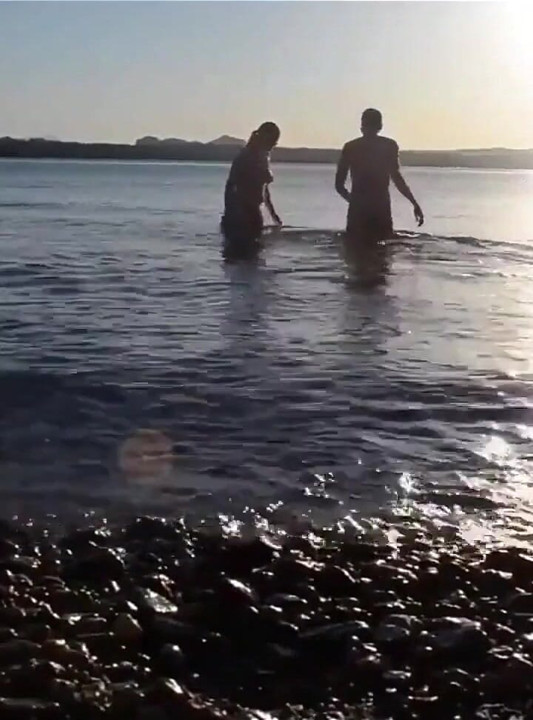 Romantic Sex at a Public Beach