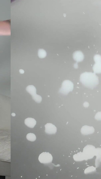 Memorable moment from "Dual Angle Big Tit Lactating MILF Makes Milk Mess - Grey Desire"