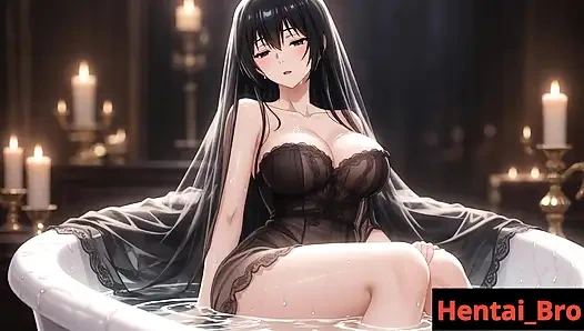 Sexy Hijabi Girl with BIg Boobs Bath