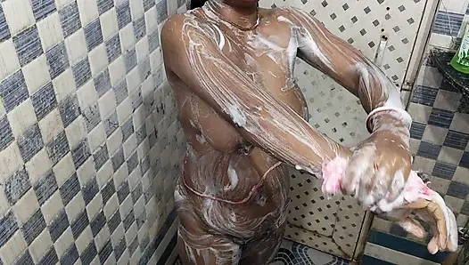 My first hot bath shower