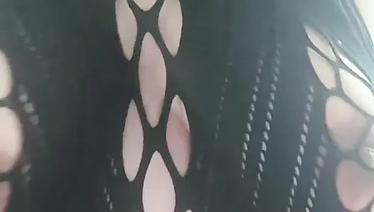 See how I play with me, caressing me for you