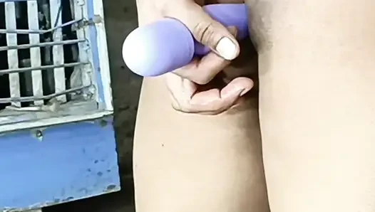 Double dildo in ass to fuck big ass Hindi audio doggy style anal