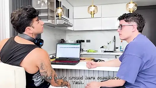 I Fuck My Best Friend's Big Ass Stepmom While He Plays Video Games - Naty Slim