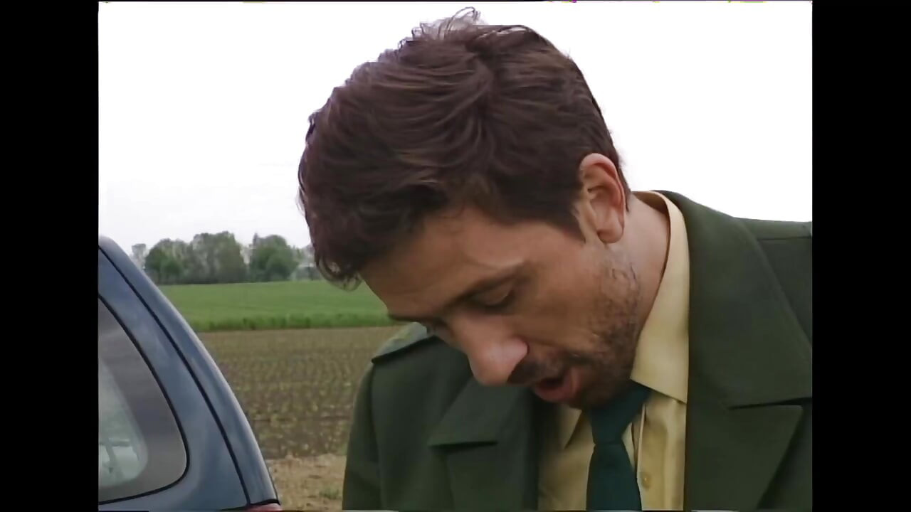 Policeman Has to Watch Her Piss on the Police Car
