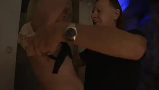 Hot tattooed blonde girl enjoys huge cock in her horny pussy