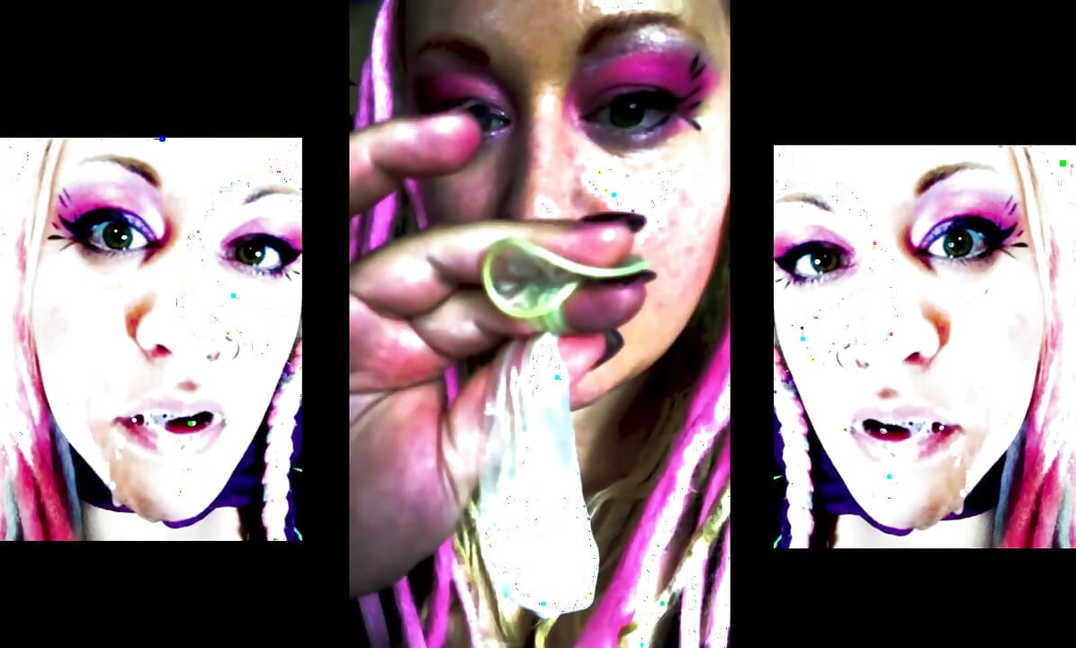 Only True Sissy Eat Cum From Used Condoms Prove Yourself Now