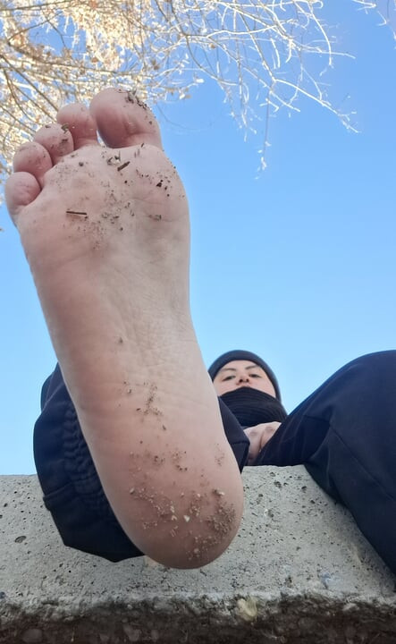 The feet that  you you will never have it in your mouth