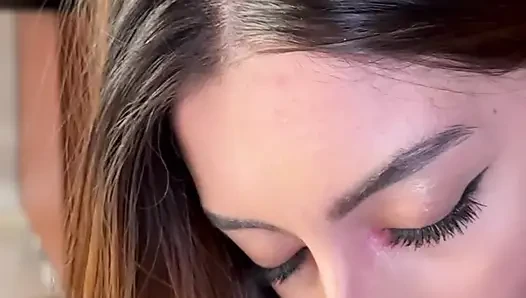 Latina Gives Perfect Sloppy Blowjob POV How Long Can You Last?