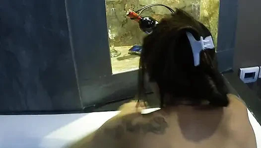 Sex with latina slut in hotel jacuzzi clip 1