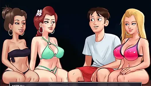 Ich ficke die beste freundin meiner freundin, während sie gesichtsbesamung und mehr in Summertime Saga beobachtet