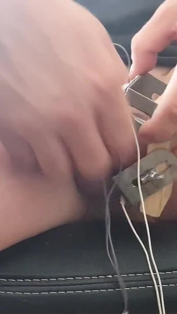 Powerful moment from "Cock torture, electro, pain"