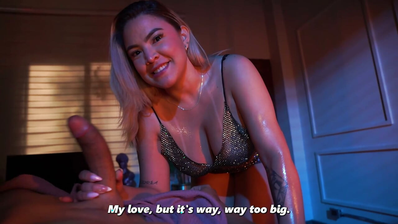 Busty stepmom ends up riding her cold-hearted stepson's massive 24-centimeter cock!
