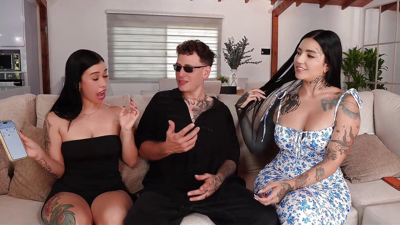 Threesome with My Best Friend and My Security Guard Share My Security Guard's Huge Cock