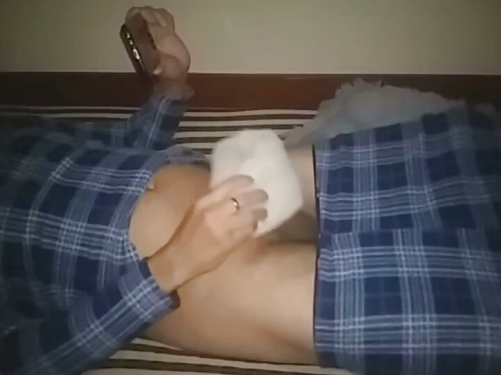 Jacking off while watching a video of my girlfriend.