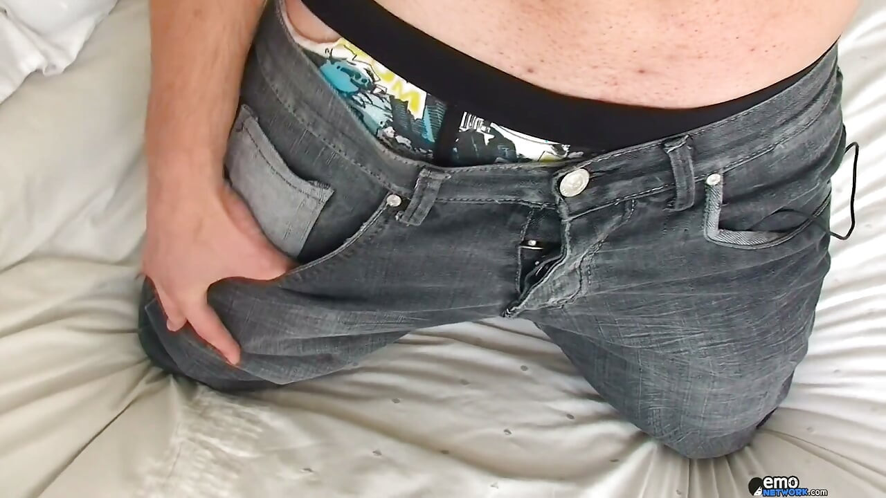 Emo Twink Kristian Strokes His Thick 8 Inches